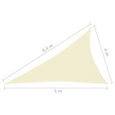 shumee Senčno jadro oksford blago trikotno 4x5x6,4 m krem
