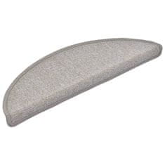 Vidaxl Preproge za stopnice 15 kosov 56x17x3 cm taupe