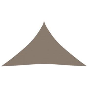 Vidaxl Senčno jadro oksford blago trikotno 5x5x6 m taupe