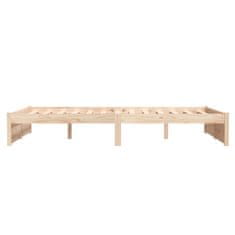 Vidaxl Posteljni okvir iz trdnega lesa 120x200 cm