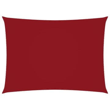 Vidaxl Senčno jadro oksford blago pravokotno 3,5x5 m rdeče