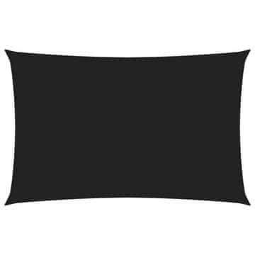Vidaxl Senčno jadro oksford blago pravokotno 3x6 m črno