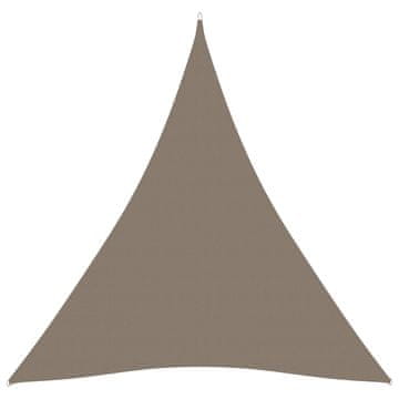 Vidaxl Senčno jadro oksford blago trikotno 5x5x5 m taupe