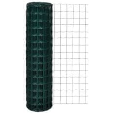 Vidaxl Evro ograja iz jekla 25 x 1,5 m zelena