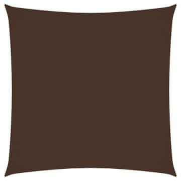 Vidaxl Senčno jadro oksford blago kvadratno 4,5x4,5 m rjavo