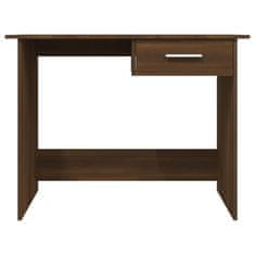 Vidaxl Pisalna miza rjav hrast 100x50x76 cm inženirski les