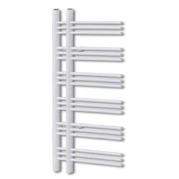 Vidaxl Kopalniški cevni radiator za centralno ogrevanje E oblike 600x1200 mm
