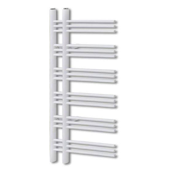 Vidaxl Kopalniški cevni radiator za centralno ogrevanje E oblike 600x1200 mm