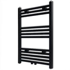 Vidaxl Kopalniški radiator z ravnimi cevmi 500x764 mm črn