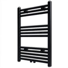 Greatstore Kopalniški radiator z ravnimi cevmi 500x764 mm črn