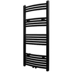 shumee Kopalniški radiator z ukrivljenimi cevmi 500x1160 mm črn