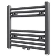 Greatstore Kopalniški radiator z ravnimi cevmi 480x480 mm siv