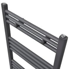 Greatstore Kopalniški radiator z ravnimi cevmi 480x480 mm siv