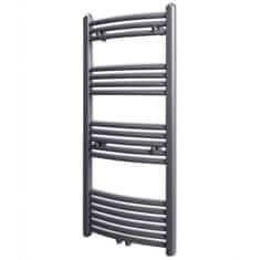 Greatstore Kopalniški radiator z ukrivljenimi cevmi 500x1160 mm siv