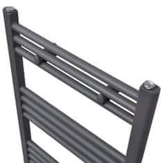 Greatstore Kopalniški radiator z ravnimi cevmi 500x764 mm siv