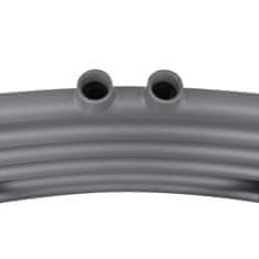 Vidaxl Kopalniški radiator z ukrivljenimi cevmi 600x1424 mm siv