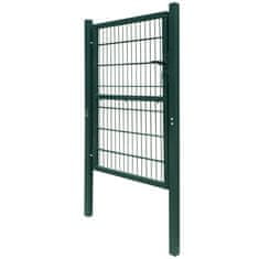 Vidaxl 2D Vrata za Ograjo (Enojna) Zelene Barve 106 x 210 cm
