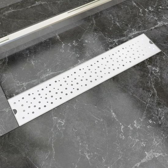 Vidaxl Kanaleta za Tuš Mehurčki 630x140 mm Nerjaveče Jeklo