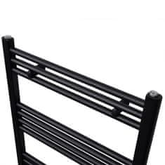 Vidaxl Kopalniški radiator z ravnimi cevmi 500x1160 mm črn