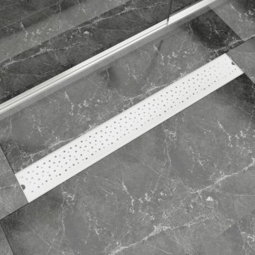 Vidaxl Kanaleta za Tuš Mehurčki 930x140 mm Nerjaveče Jeklo