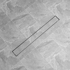 Vidaxl Kanaleta za Tuš 930x140 mm Nerjaveče Jeklo