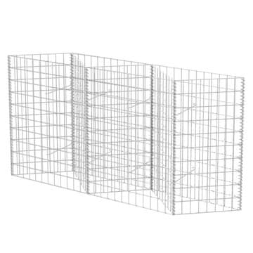 Vidaxl Gabionska košara iz pocinkanega jekla 120x30x100 cm