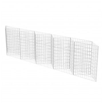 Vidaxl Gabionska košara iz pocinkanega jekla 300x30x100 cm