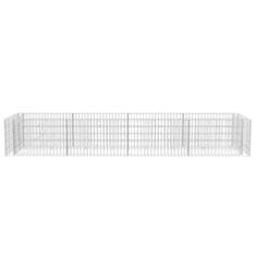 Vidaxl Visoka greda gabion jeklo 360x90x50 cm