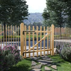 Greatstore Enojna vrata za ograjo leska 100x100 cm