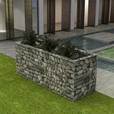 Vidaxl Visoka greda gabion jeklo 270x90x100 cm