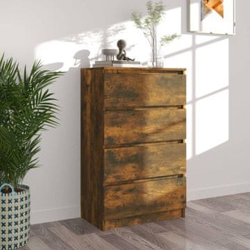 Vidaxl vidaXL Predalnik, dimljen hrast, 60x35x98,5 cm