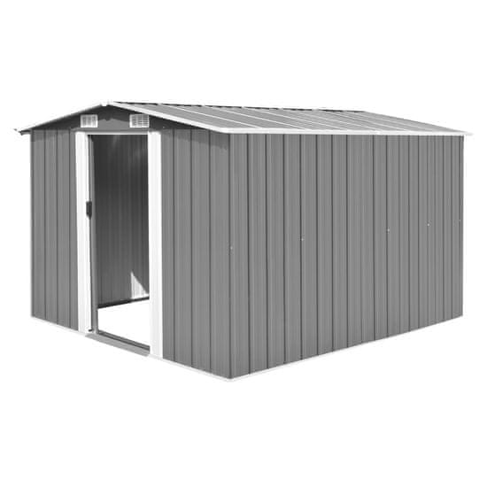 Vidaxl Vrtna lopa 257x298x178 cm kovinska siva