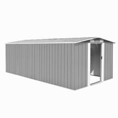 Vidaxl Vrtna lopa 257x489x181cm kovinska siva