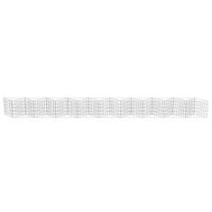 Vidaxl Gabion stena iz pocinkanega jekla 630x30x50 cm