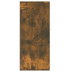 Vidaxl Komoda dimljeni hrast 88x30x70 cm konstruiran les