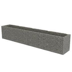 Greatstore Visoka greda gabion pocinkano jeklo 540x90x100 cm