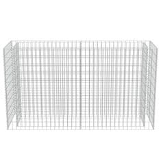 Vidaxl Visoka greda gabion pocinkano jeklo 180x50x100 cm