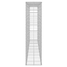 Vidaxl Gabionska stena s pokrovi iz pocinkanega jekla 200x20x85 cm
