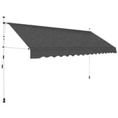 Vidaxl Ročno zložljiva tenda 350 cm antracitna