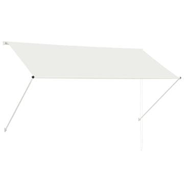 Vidaxl Zložljiva tenda 250x150 cm krem