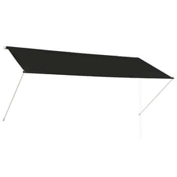 Vidaxl Zložljiva tenda 300x150 cm antracitne barve