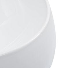 Vidaxl Umivalnik 44,5x39,5x14,5 cm keramičen bel