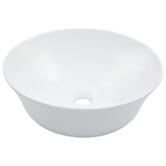 Vidaxl Umivalnik 41x12,5 cm keramičen bel
