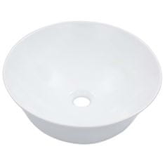 Vidaxl Umivalnik 41x12,5 cm keramičen bel