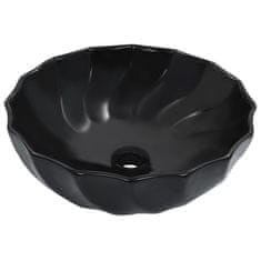Vidaxl Umivalnik 46x17 cm keramičen črn