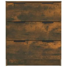 Vidaxl Komoda dimljeni hrast 60x30x70 cm konstruiran les