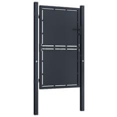 Vidaxl Vrtna vrata iz jekla 100x125 cm antracitna