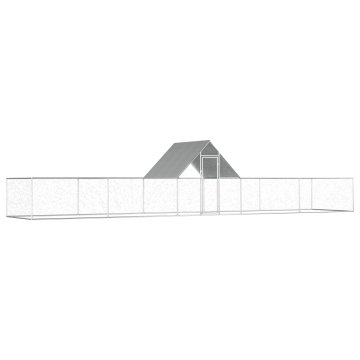 Vidaxl Kokošnjak 10x2x2 m pocinkano jeklo