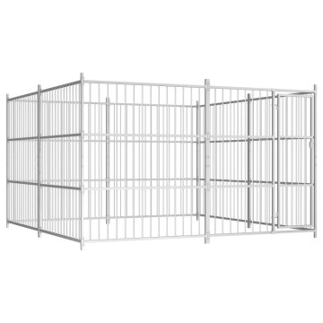 Vidaxl Zunanji pasji boks 300x300x185 cm