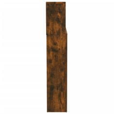 Vidaxl Vzglavna omarica dimljeni hrast 200x19x103,5 cm
